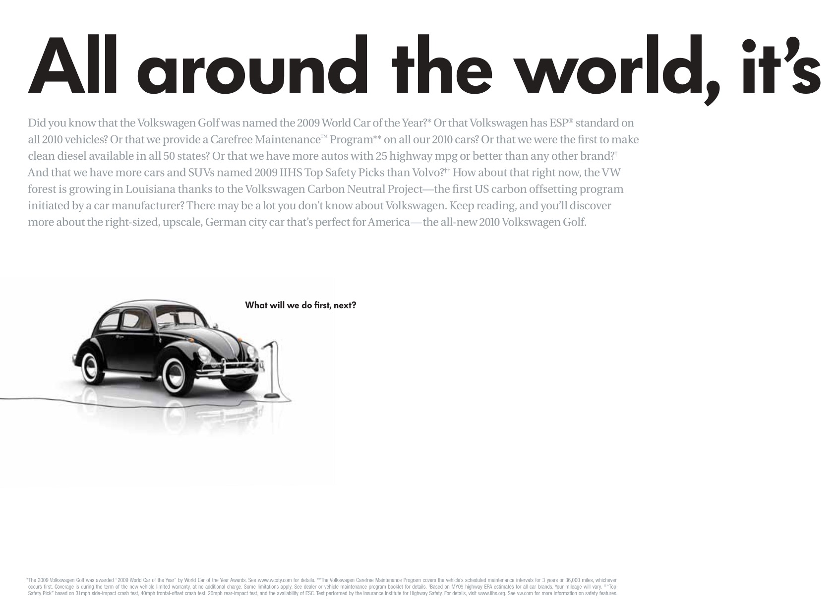 2010 VW Golf Brochure Page 9
